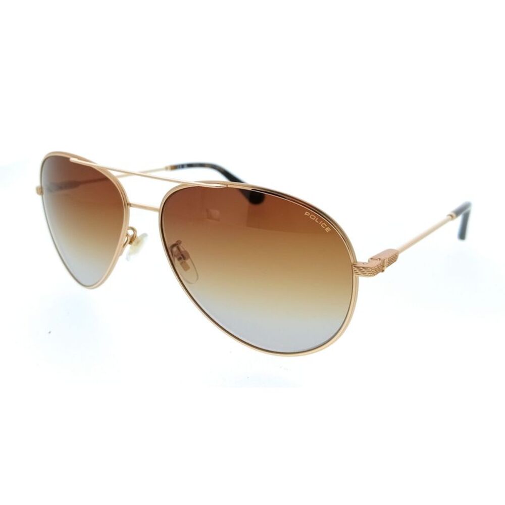 POLICE PLL11 0H34 Gold Aviator Mens Sunglasses
